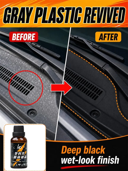 Hydrophobic Plastic Restorer Kit – Repels Water & Restores Gloss on Car Trim, Long-Lasting Coating for Exterior Detailing