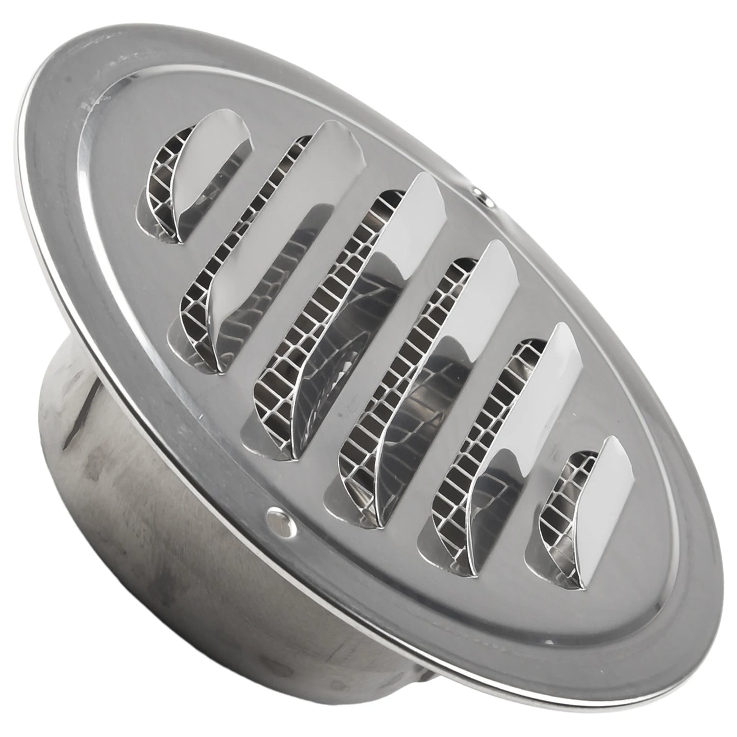1PCS Circle Air Vent Grill Cover Stainless Steel Silver 70-160mm Round Exterior Wall Duct Ventilation Tool Accessories Home Part
