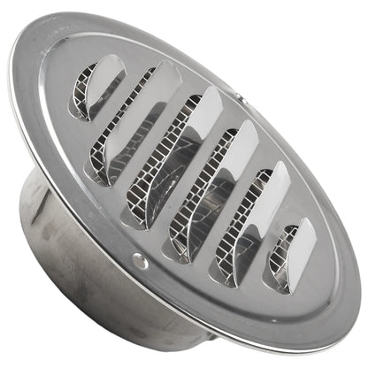 1PCS Circle Air Vent Grill Cover Stainless Steel Silver 70-160mm Round Exterior Wall Duct Ventilation Tool Accessories Home Part