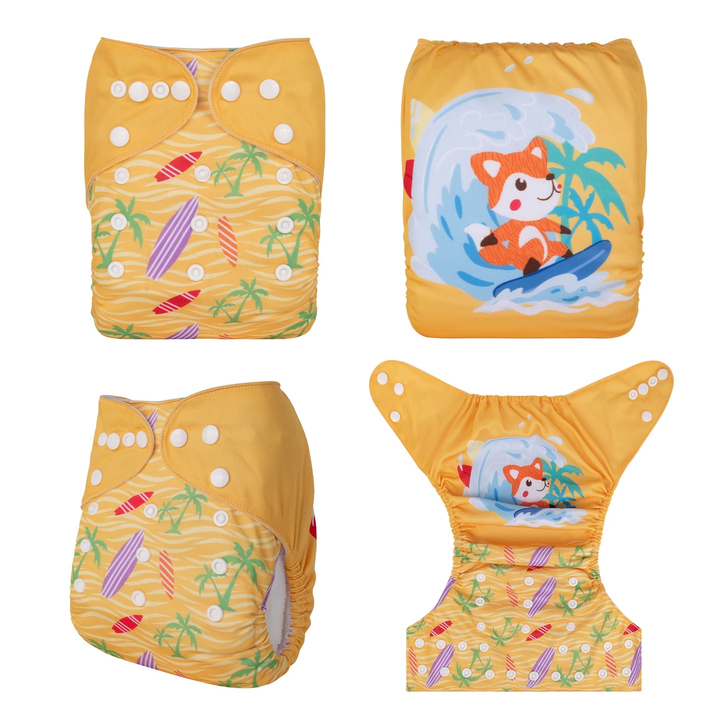 U Pick ALVABABY Digital Position Cloth Diapers Baby Reusable Modern Cloth Nappy for Baby with 1pc Microfiber Insert