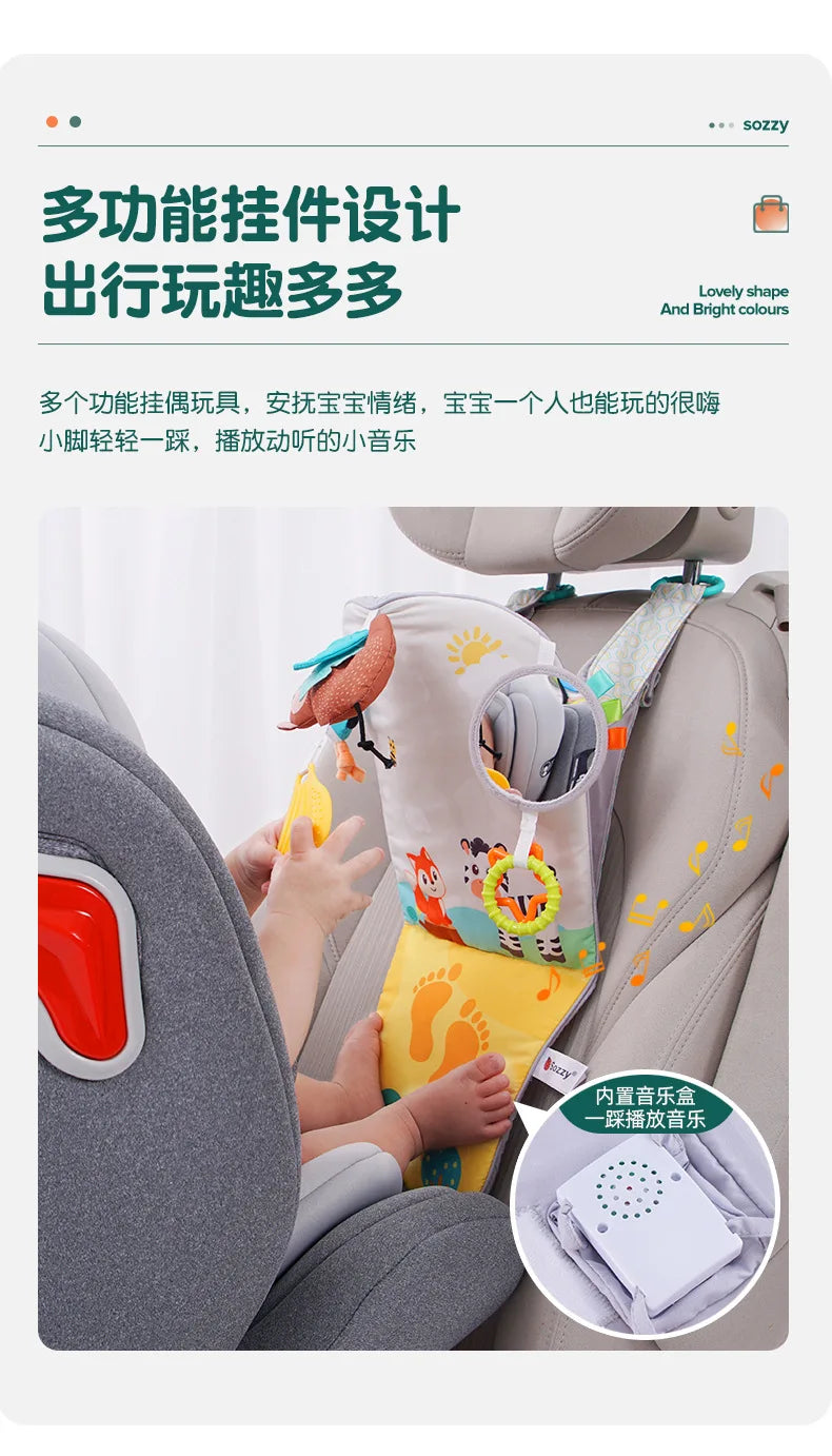 New Baby Toy Eletric Simulation Steering Wheel Toys With Light Sound Baby Kids Developing Educational Games Car Seat Back Gifts