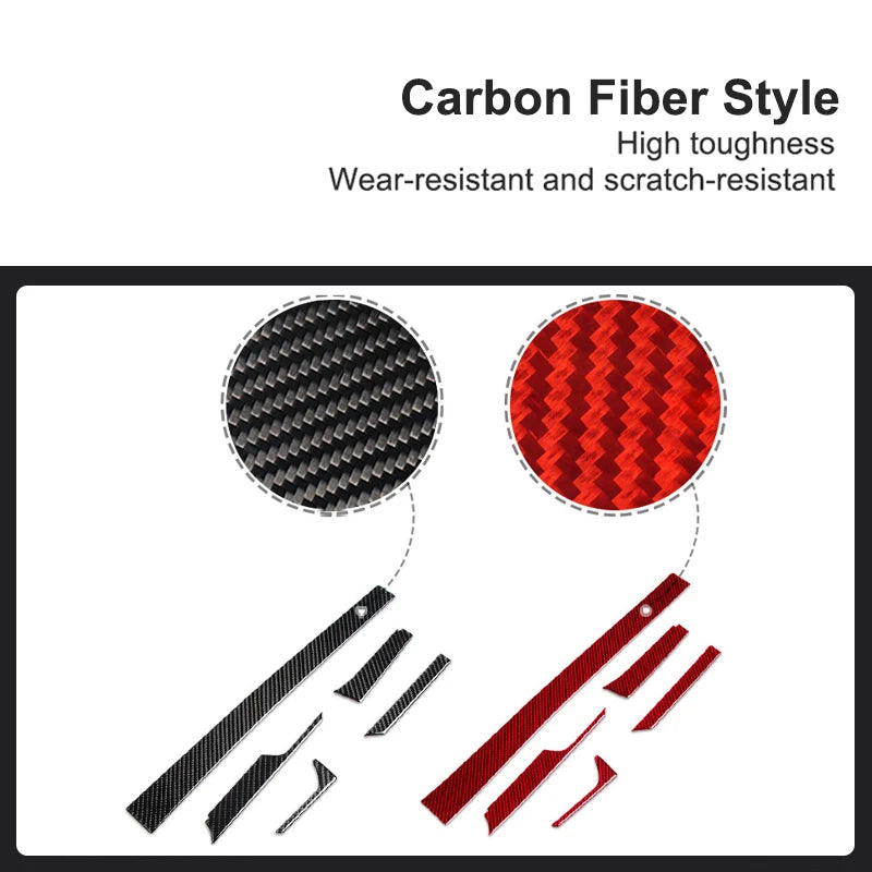 For Chevrolet Camaro 2016-2019 Car Dashboard Panel Cover Decorative Sticker Carbon Fiber Style Interior Modification Accessories