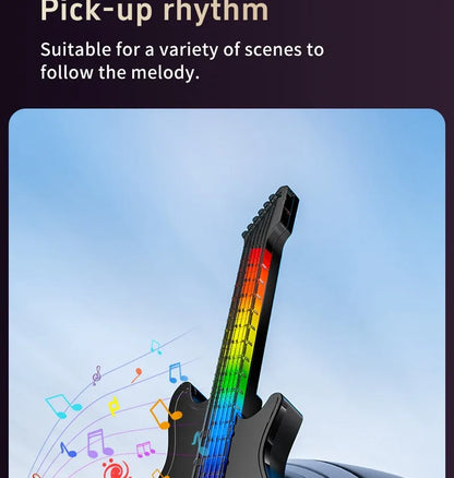 1PC Car Air Conditioner Vent Guitar Aromatherapy Atmosphere Light Perfume Fragrance Decorative Music Pickup Lamp Car Accessories