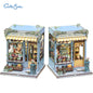 CUTEBEE Book Nook DIY Building Kit with Laser-Cut Precision Pieces 3D Wooden Puzzle  Collectible Desk Home Decor for Gift Idea