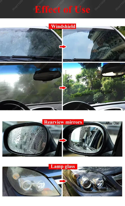 Car Windshield Oil Film Remover Crystal Clear Vision Glass Cleaner Brush For Front Interior Window Windshield Cleaning Care Tool