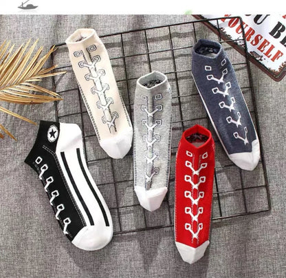 5 Pairs of Socks for Summer, Thin, Breathable, Invisible, Odor Resistant, Sweat Absorbing Boat Sports Socks