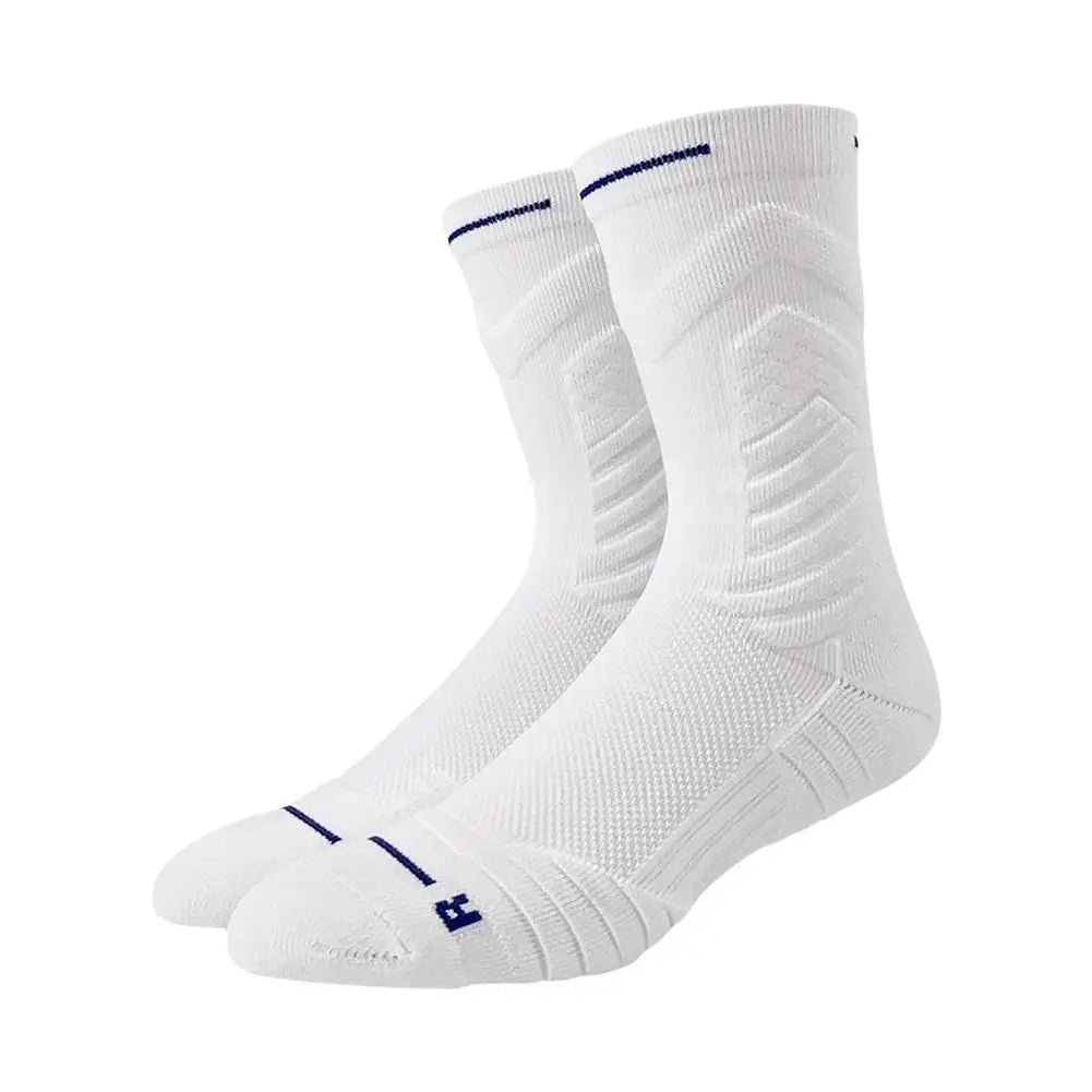 1Pair Professional basketball socks thickened towel bottom game training sports socks ankle protection non-slip socks