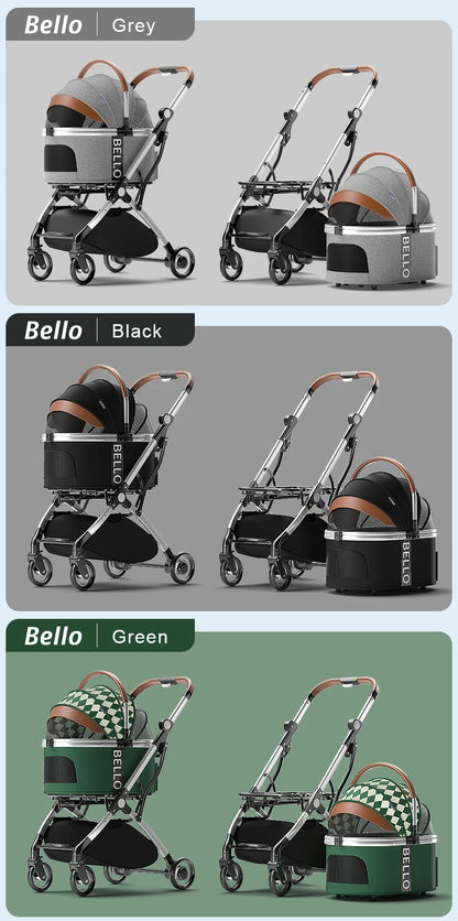 STLFBello Cat Trolley Cat Stroller Pet Stroller Cat Pet Carriers & Travel Products