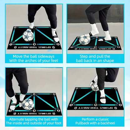 New football control training mat | Stable, quiet rubber bottom | Digital guidance design | Enhances ball feel, daily training