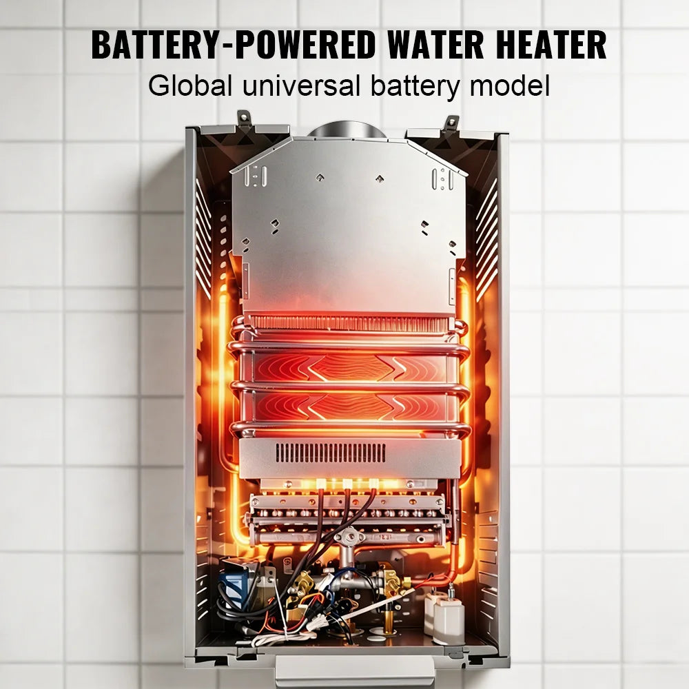 VEVOR LPG Liquefied Petroleum Gas Water Heater 6L 8L 10L 12L 16L 18L Liquefied Petroleum Gas Propane Butane Water Heater