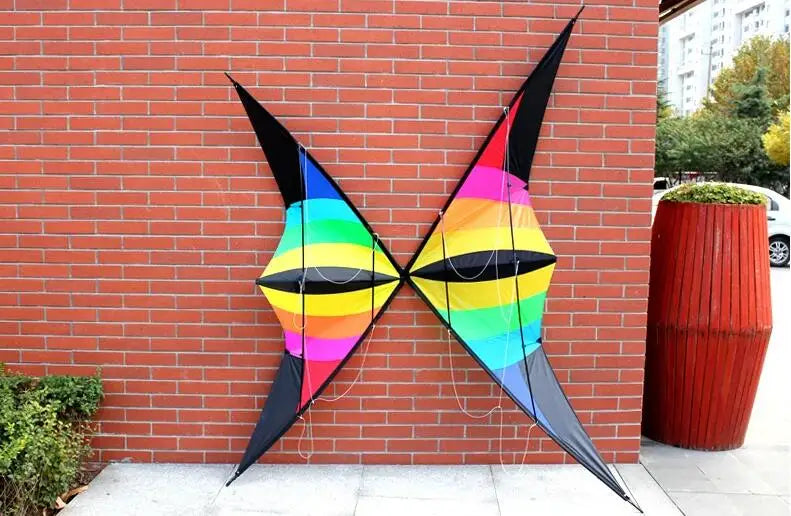 Outdoor Fun Sports 2.2m Power Dual Line Stunt Kite  With Handle And String Good  Flying