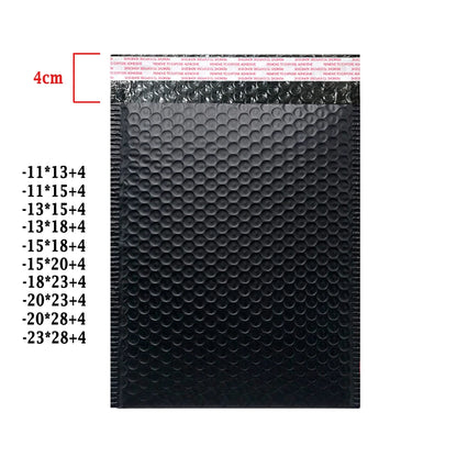 50PCS Black Bubble Envelopes Bag Waterproof Foam Bubble Mailers Express Shipping Envelope Bags Self Seal Packaging Organizer Bag