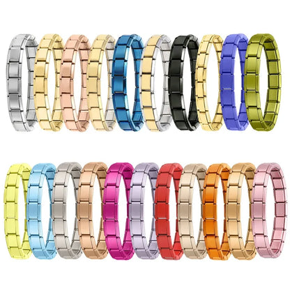 Y2K Italian Charm Bracelets DIY Basic Elastic Charm Stainless Steel Bracelet Fashion Women'S Jewelry Making Wholesale