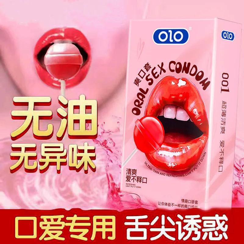 12/10pcs Fruit Ultra Thin Condoms Intimate Goods Sex Products Toys for Adults 18 Penis Sleeve Long-lasting Sex Toys For Men