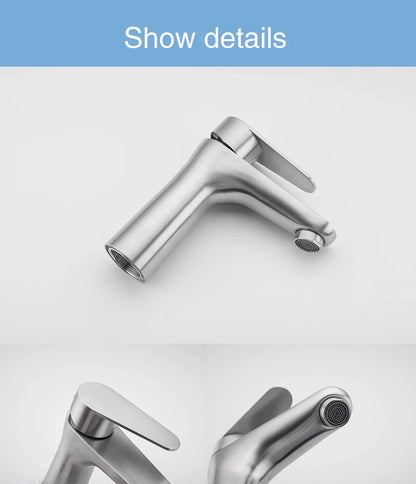 ULA G1/2 Basin Faucet Waterfall Bathroom Sink Faucet Hot Cold Water Mixer Tap Deck Mounted Bathroom Tap Crane Washbasin Tap