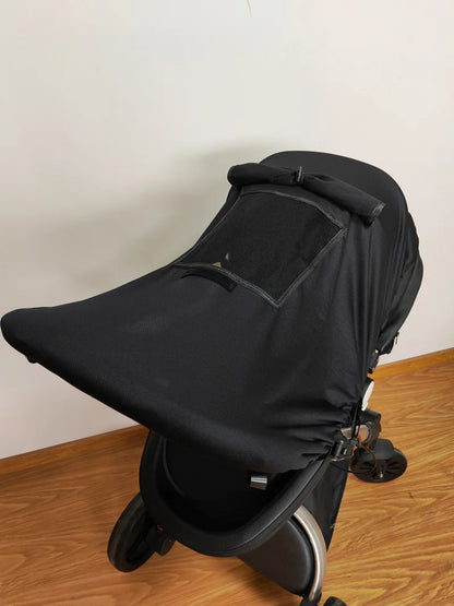 Baby Stroller Rag Shade Blocks UV UVB Sun Rays Cover Car Awning Mosquito Insect Net Mesh RainTent Stroller Protection Accessory