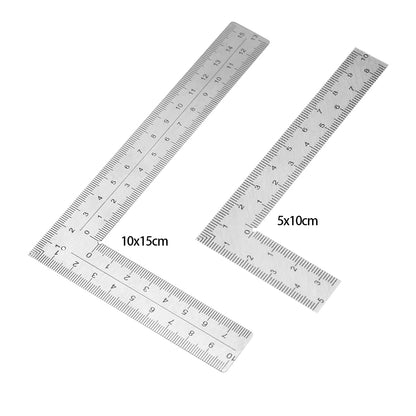 Mini Framing Ruler L Square Stainless Steel Right Angle Ruler Precision Measuring Layout Tool For Building Framing Gauges