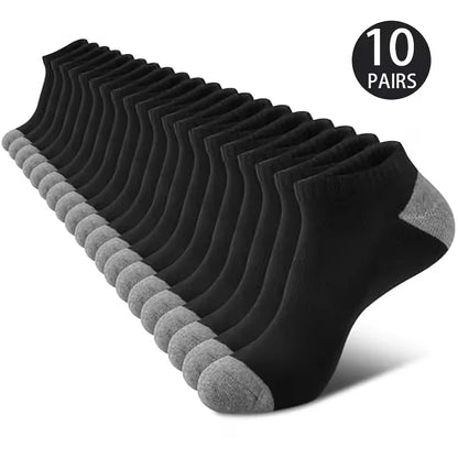 5/10-Pack Unisex Comfort-Fit Ankle Socks For All, Breathable & Lightweight - Ideal For Sports & Daily Wear