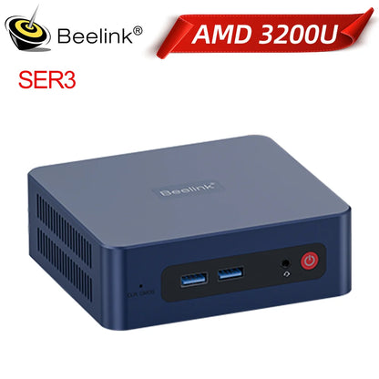 Beelink SER5 Max AMD Ryzen7 7735HS SER3 R3 3200U R5 5500U 5625U DDR4 16G RAM 500G Mini PC Support WiFi6 Type-C Desktop Computer
