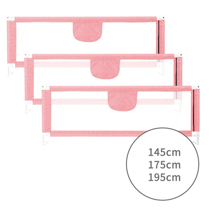 Bed fence for toddlers, Vertical lift bed guard, adjustable height, baby bed grid, 150/200/cm, gray Pink Blue