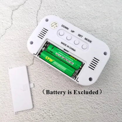 Led Digital Alarm Clock with Light Sensor, Luminous Display, Snooze, Mute, Calendar, Backlight, Always-On Desktop Table Clock