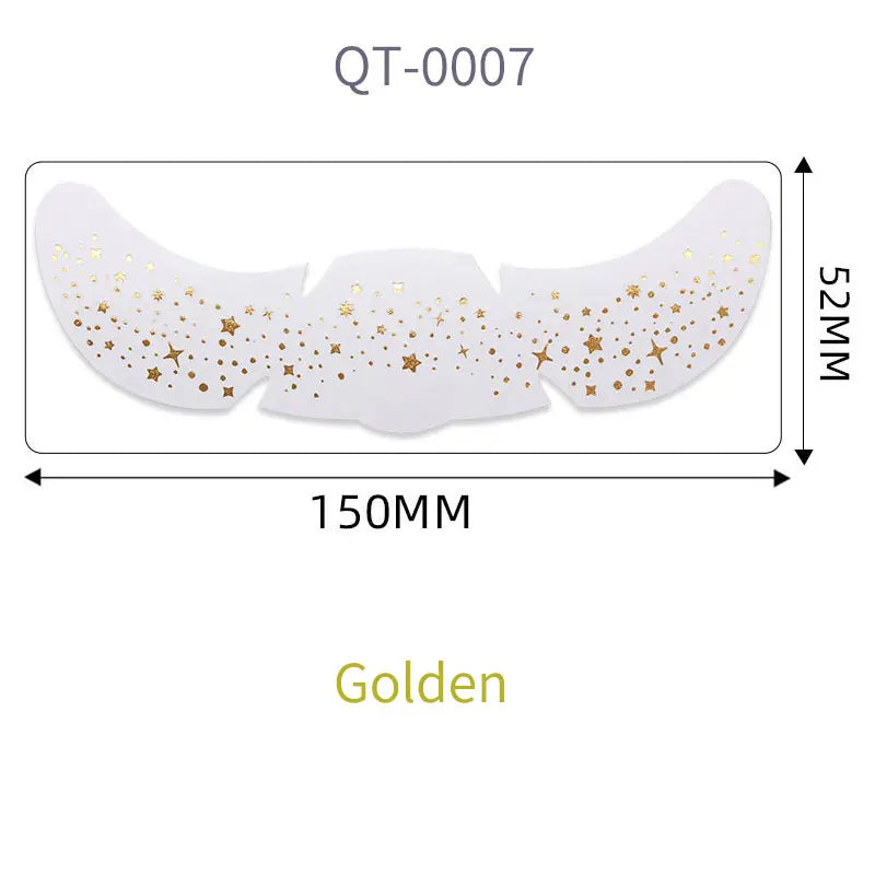 1pc Hot Stamping Freckles Makeup Sticker Metallic Radiation Golden Silver  Fake Freckles Temporary Tattoo Stickers Face Makeup