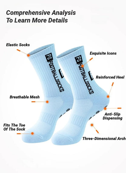 6Pairs Non Slip Grip Socks For Men Women Football Basketball Baseball Rugby Soccer Cycling Running Hiking Tennis Skateboard
