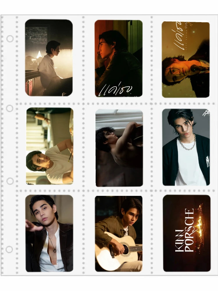 8PC/SET Bbbuild MileApo Jeffbarcode Poster Small Double-side Rounded Cards Thai TV KinnPorsche Drama Stills 8.6*5.4cm Photo Card