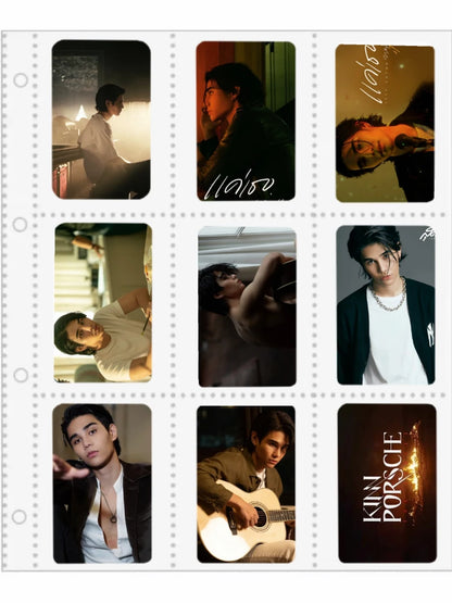 8PC/SET Bbbuild MileApo Jeffbarcode Poster Small Double-side Rounded Cards Thai TV KinnPorsche Drama Stills 8.6*5.4cm Photo Card