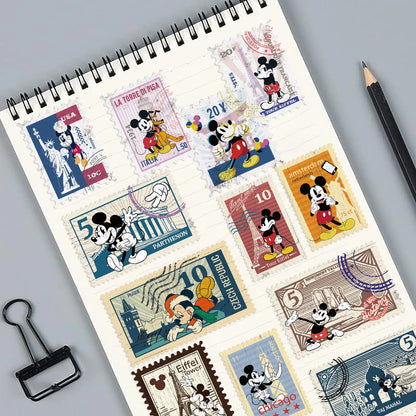 10/50PCS Vintage Mickey Stamps Graffiti Stickers Exquisite Sticker for Phone Computer Notebook Stationery DIY Toys Secret ﻿