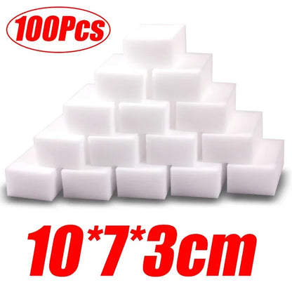 50/100Pcs Melamine Sponge Magic Sponge Eraser Melamine Cleaner for Car 10x7x3cm Auto Detailing Nano Cleaning Sponges Car Wash