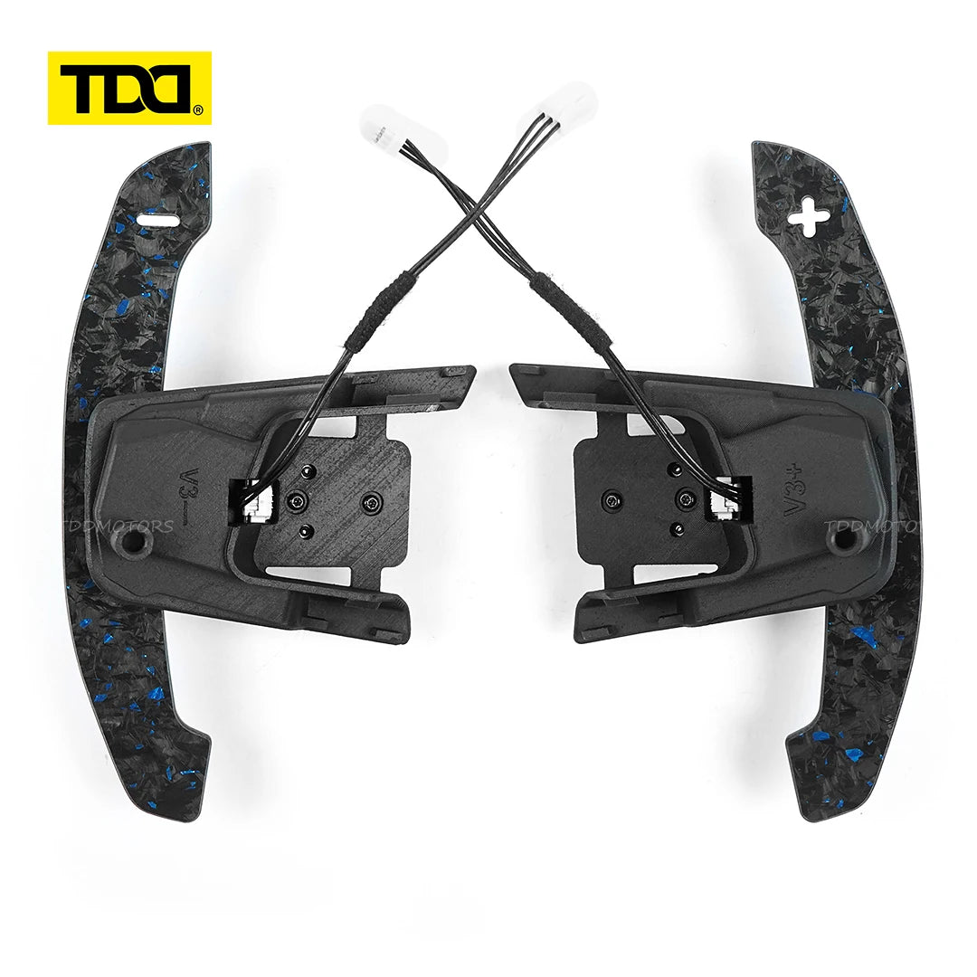TDD Carbon Fiber Magnetic Paddle Shifters for Volkswagen GTI Golf 7 Golf R MK7/7.5 VW Scirocco Arteon Shift Paddle Extensions