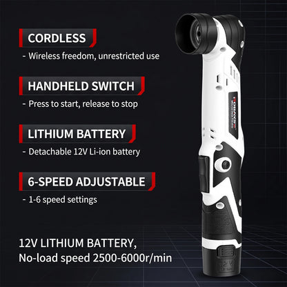Podofo Wireless Mini Polishing Machine Car Detailing Tool  6 Speed Adjustable Handheld Detail Polisher For Automotive Interior Gaps, Decorative Strips, Corner Finishing, Furniture Polishing And Surface Repair
