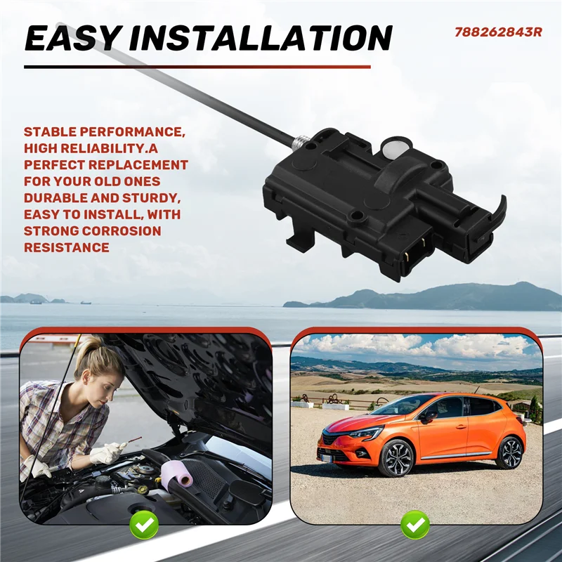 Car Fuel Flap Servomotor Fuel Cap Lock For Renualt Clio MK4 788262843R
