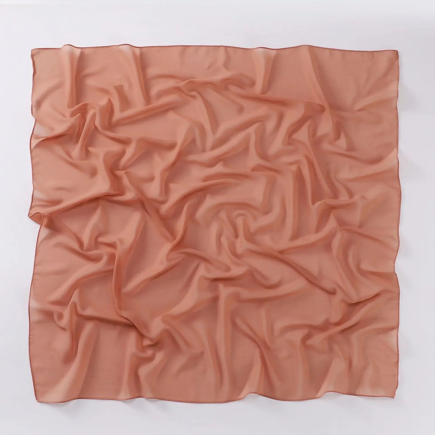 90*90cm Square Chiffon Hijab Scarf Women Solid Color Muslim Soft Head Scarf Islamic Shawls and Wraps Headband Musulman Scarves