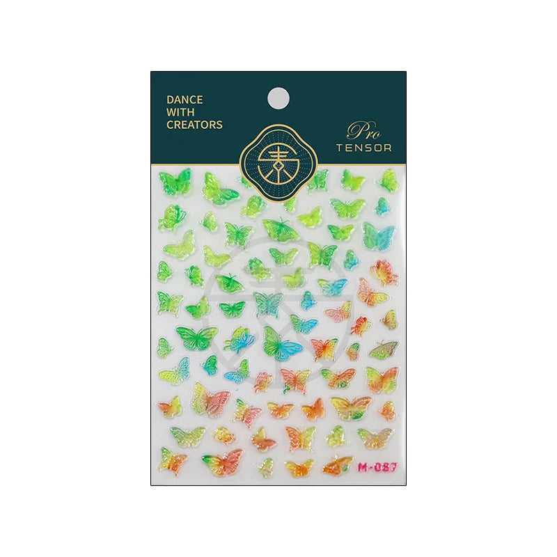 Line Flower Powder Blusher Love Heart High Quality Jelly Series Adhesive Nail Sticker Nail Art Decoration Decals Design T-2830