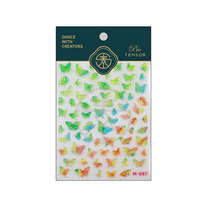 Line Flower Powder Blusher Love Heart High Quality Jelly Series Adhesive Nail Sticker Nail Art Decoration Decals Design T-2830