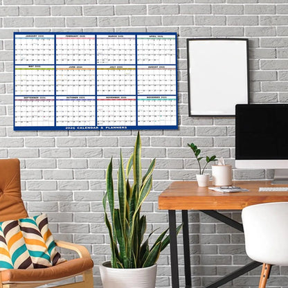 Large Dry Erase Calendar for Wall 2026 Wall Calendar 12 Month 24 X 36 Inch Yearly Schedule Organizer for Indoor Home Fridge