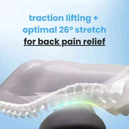 NEW 3-in-1 Back Massager Heat Vibration for Back Pain Relief Herniated Disc Stretch Support Traction Lower Back Massage Pillow