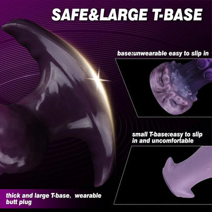 New Inflatable Animal Penis Anal Plug Vagina Anus Dilator Silicone Butt Plug Inflatable Anal Plug Expandable Butt Dilator SexToy