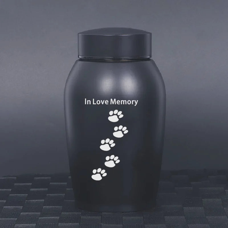 2025 Stainless Steel Dog Ashes Urn Dog Cat Bird Mouse Cremation Ashes Urn Pet Souvenir Jar Sealed Funeral for Dogs Supplies