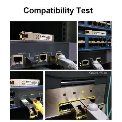 ONTi 2.5G RJ45 SFP Module 2.5Gbps SFP Copper RJ45 SFP Transceiver Module Compatible with Cisco/Mikrotik Ethernet Switch