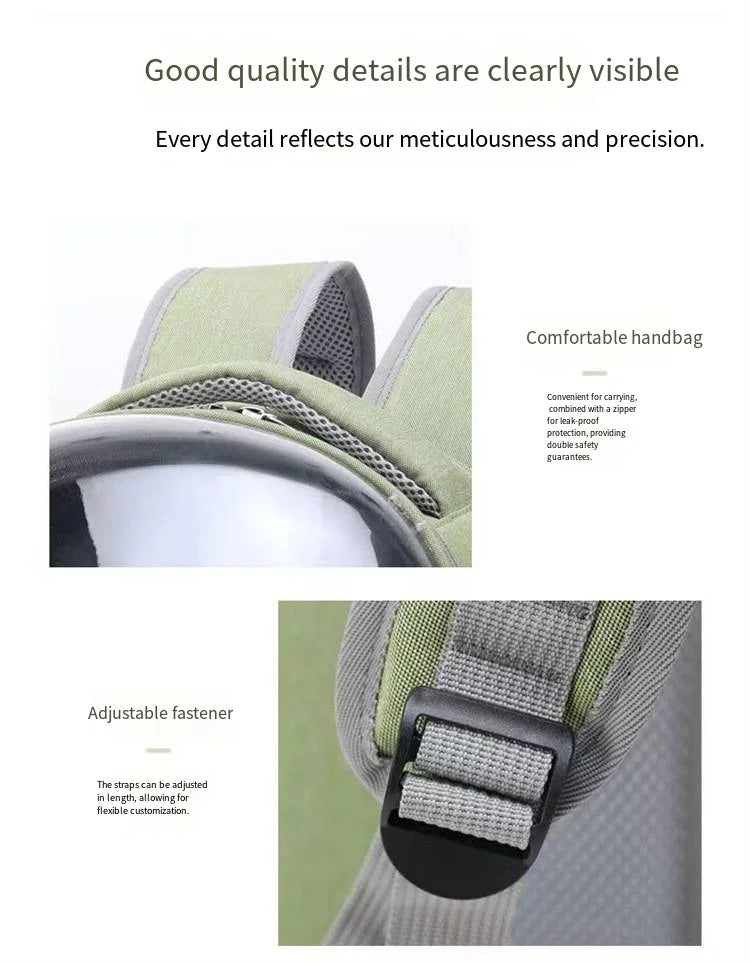 2026 New Portable Cat Bag Transparent Space Cabin Shoulder Dog Cat Travel Small Pet Bag Adjustable Shoulder Strap
