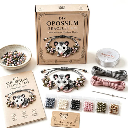 DIY Beaded Bracelet Making Kit,All in 1 Jewelry Making Set Beginner-Friendly Beaded Animal Making Kits,(Non Finished Products)