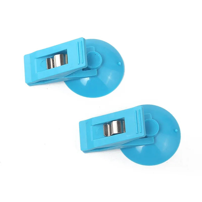 1PCS Car Interior Window Clip Mount Black Suction Cap Clip Plastic Sucker Removable Holder For Sunshade Curtain Towel Ticket