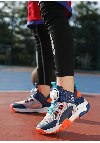 Children Basketball Sneakers Boys Shoes Kids Skater Casual Sneaker Non-Slip Sports Shoes for Boy Basket Training Child Tennis