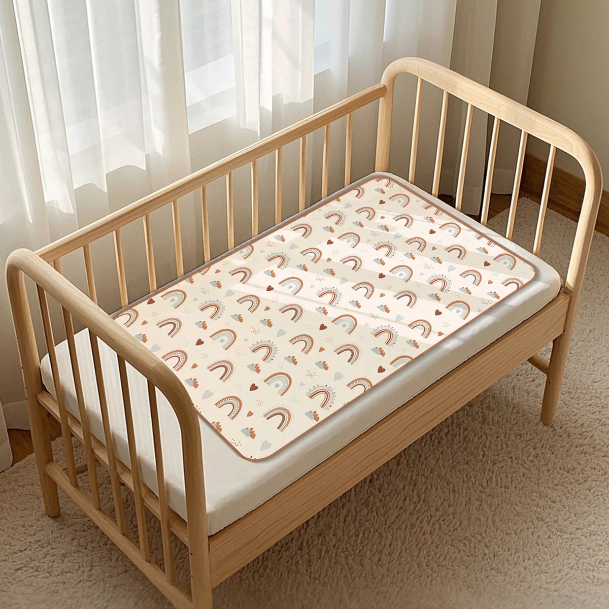Children's Urine-proof Pads Waterproof Washable Mattress Urine Mat Bed Protector Urine Pads Cloth Breathable for 0-6 Years Baby