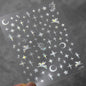 1pcs 5D Star Moon Nail Stickers Kawaii Pink Retro Bronzing Nail Art Sticker Decorations Decals DIY Adhesive Slider Accessories
