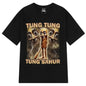 Tung Sahur Graphic Printed T-Shirt Men Summer Casual Loose Fashion Funny Round Neck Short Sleeve Tops Clothing T-shirt Unisex