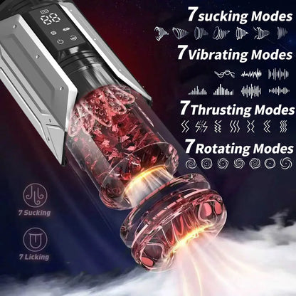 Realistic Vagina Masturbator Man Sex Machine Sextoy Male Sexual Toys Vibrator Automatic Masturbation Cup Pussy Sexy Toy Sex shop